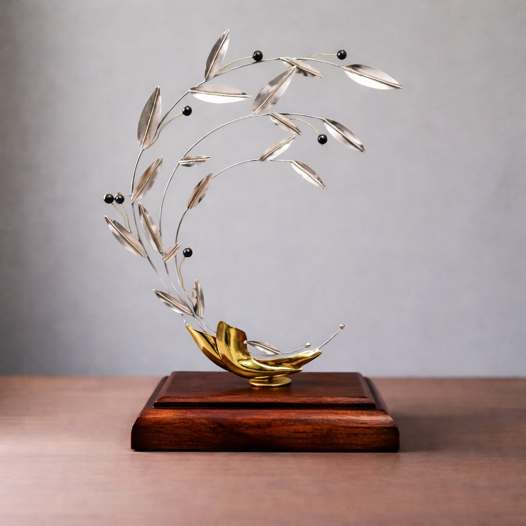 Greek Sterling Silver Olive leaf Wreath (A-82)