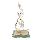 Greek Sterling Silver Olive leaf Wreath on limestone (A-44-3)