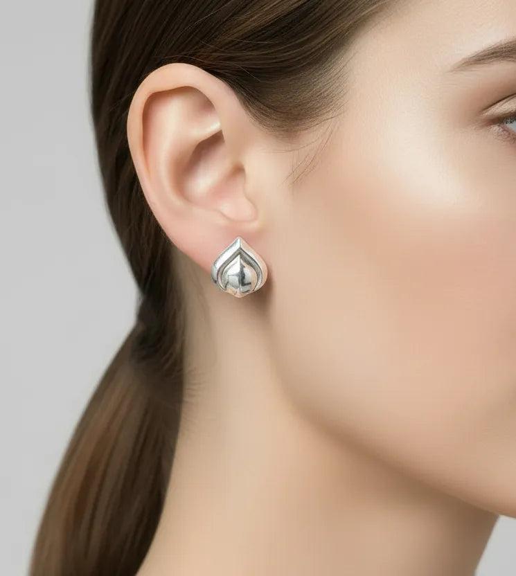 Greek Teardrop earrings in Sterling Silver (GT-04)