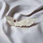 Greek Traditional Brooch in sterling silver with zircon (K-15)