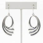Greek Wave Drop Earrings in Sterling Silver (GT-07)