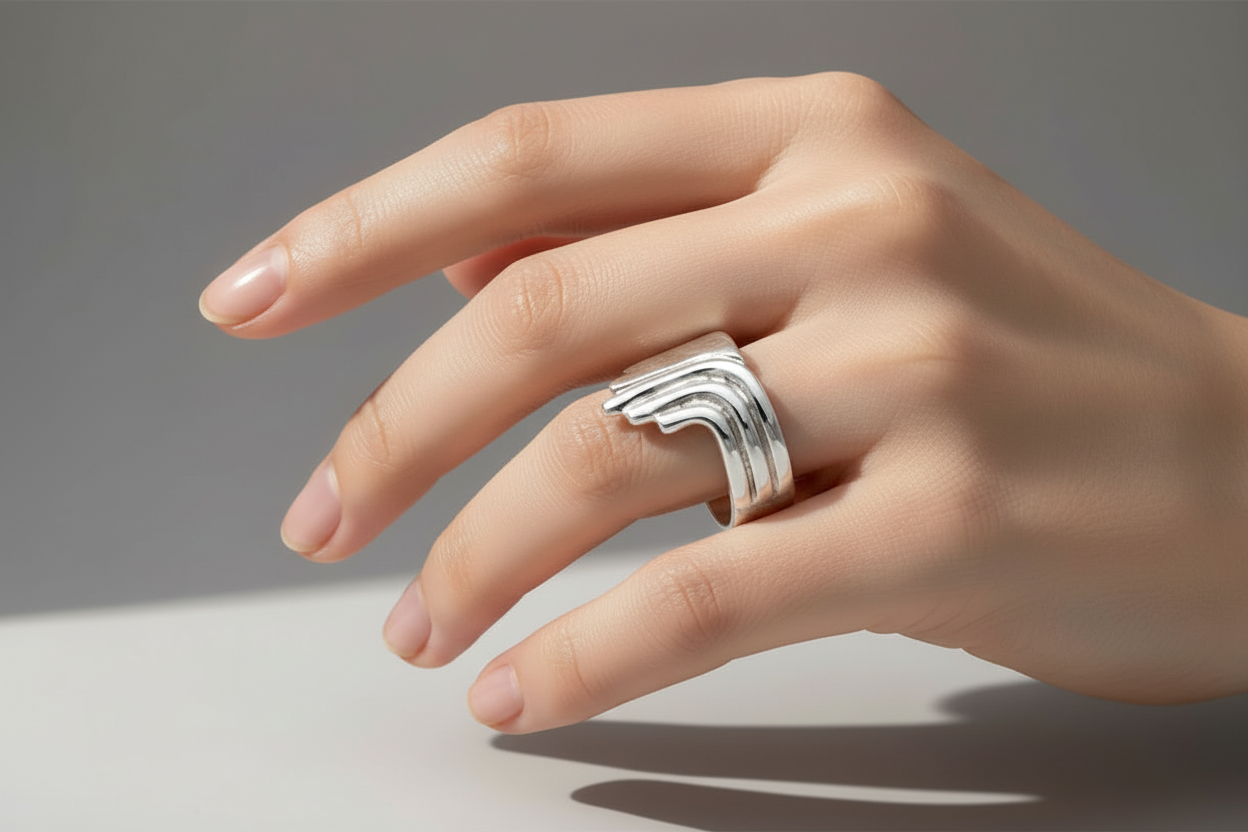 Greek handmade ring in Sterling Silver (DX-34)