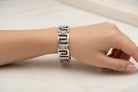 Handmade Sterling Silver Greek Bracelet, Traditional Era Jewelry (B-76)