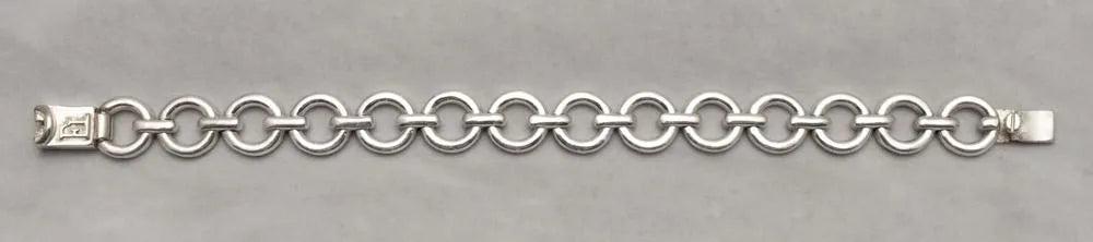 Handmade Sterling Silver Greek Chain Bracelet, Timeless Design (B-150)