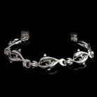 Handmade Sterling Silver Minoan Dolphins Bracelet, Greek Motif Jewelry (B-82)