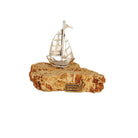 Handmade sailboat in sterling silver, Greek Sailboat, Sea Decor (A-27-27)