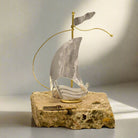 Handmade sailboat in sterling silver Nautical Decor (A-34-30)