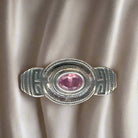 Hellenistic Brooch in Sterling Silver with Amethyst Zircon (K-64)