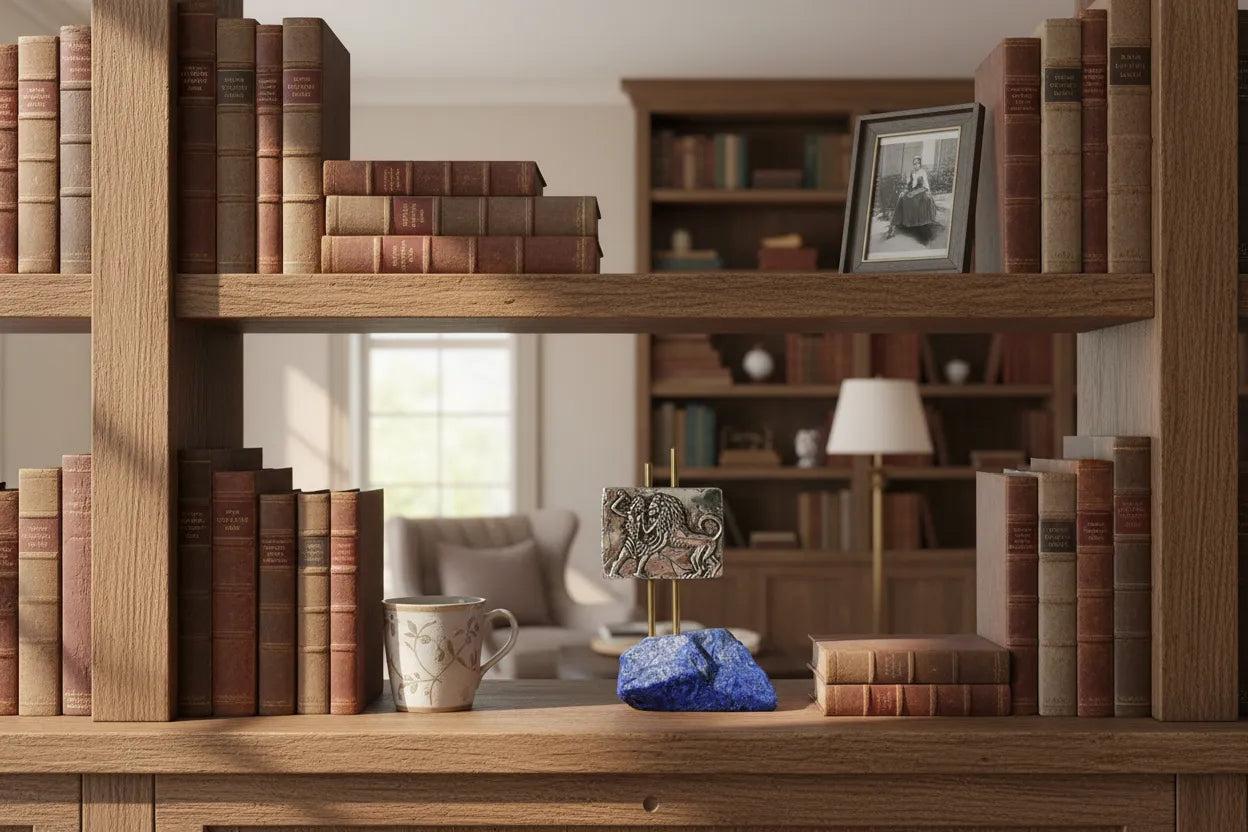 Hercules & the Nemean Lion Figurine in Sterling Silver (A-40-6)