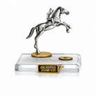 Horse and Jockey from Artemision Figure in Sterling Silver, Handmade Statue (A-06)