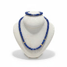 Jewellery set in 18k Gold with Lapis Lazuli