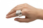 Lava Texture Ring in Sterling Silver (DM-49)