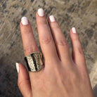 Lava Texture Ring in Sterling Silver (DM-51)