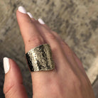 Lava Texture Ring in Sterling Silver (DM-51)