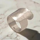 Lava Texture Ring in Sterling Silver (DM-51)