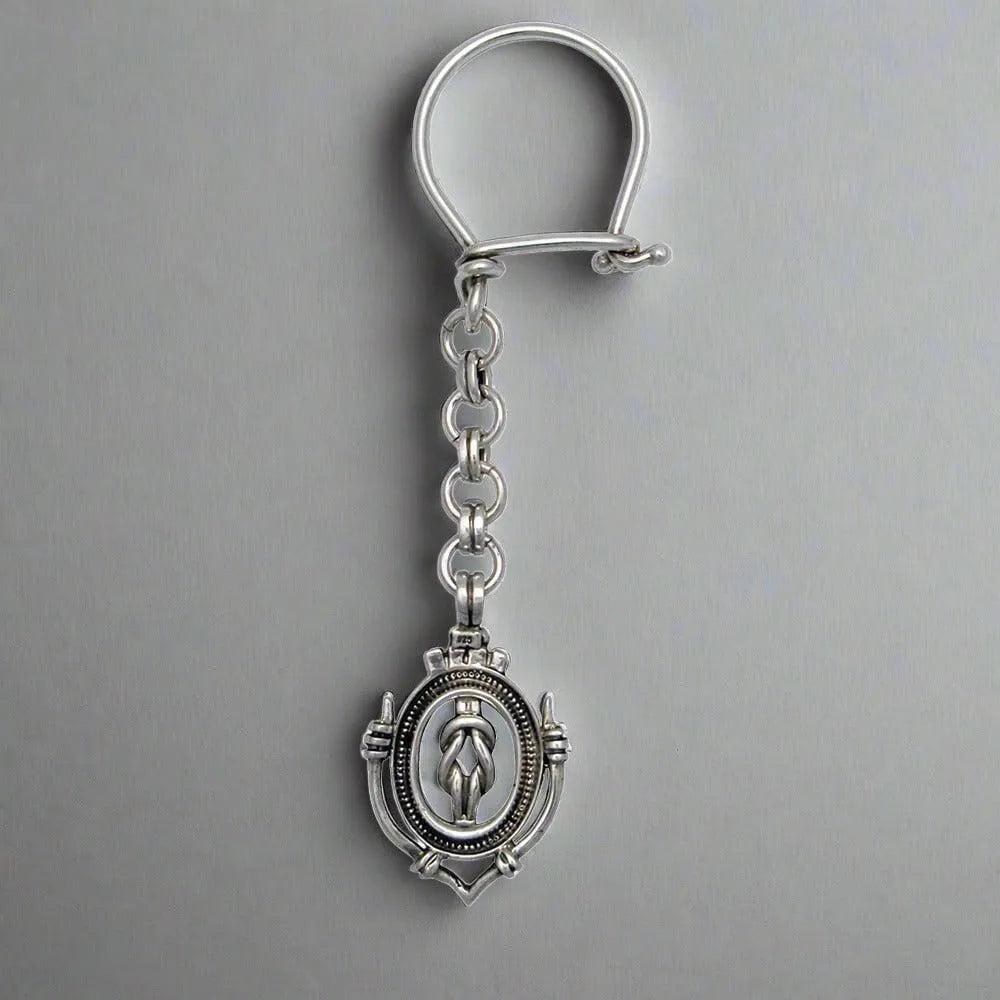 Love Knot Key ring in sterling silver (MP-23)