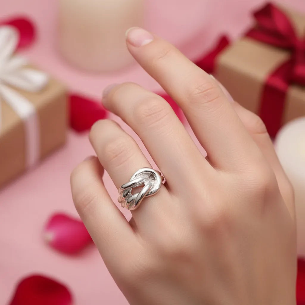 Love Knot Ring in Sterling Silver (DT-130)