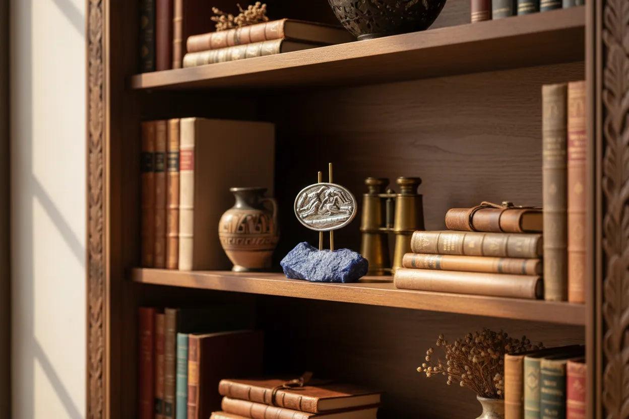 Minoan Bull Leaping Figurine in Sterling Silver (A-40-8)