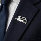Minoan Bull leaping Sterling Silver Brooch (K-77)