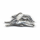 Minoan Bull leaping Sterling Silver Brooch (K-77)