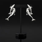 Minoan Dolphins Earrings, sterling silver earrings, Greek Jewelry, Womens Fashion (AG-01)