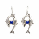 Minoan Dolphins Earrings, sterling silver earrings, Greek Jewelry, Womens Fashion (AG-02)