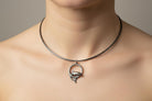 Minoan Dolphins Lapis Lazuli Sterling Silver pendant (PE-104)