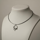 Minoan Dolphins Lapis Lazuli Sterling Silver pendant (PE-104)