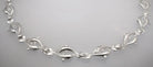 Minoan Dolphins Racing Sterling Silver Necklace (PE-13)