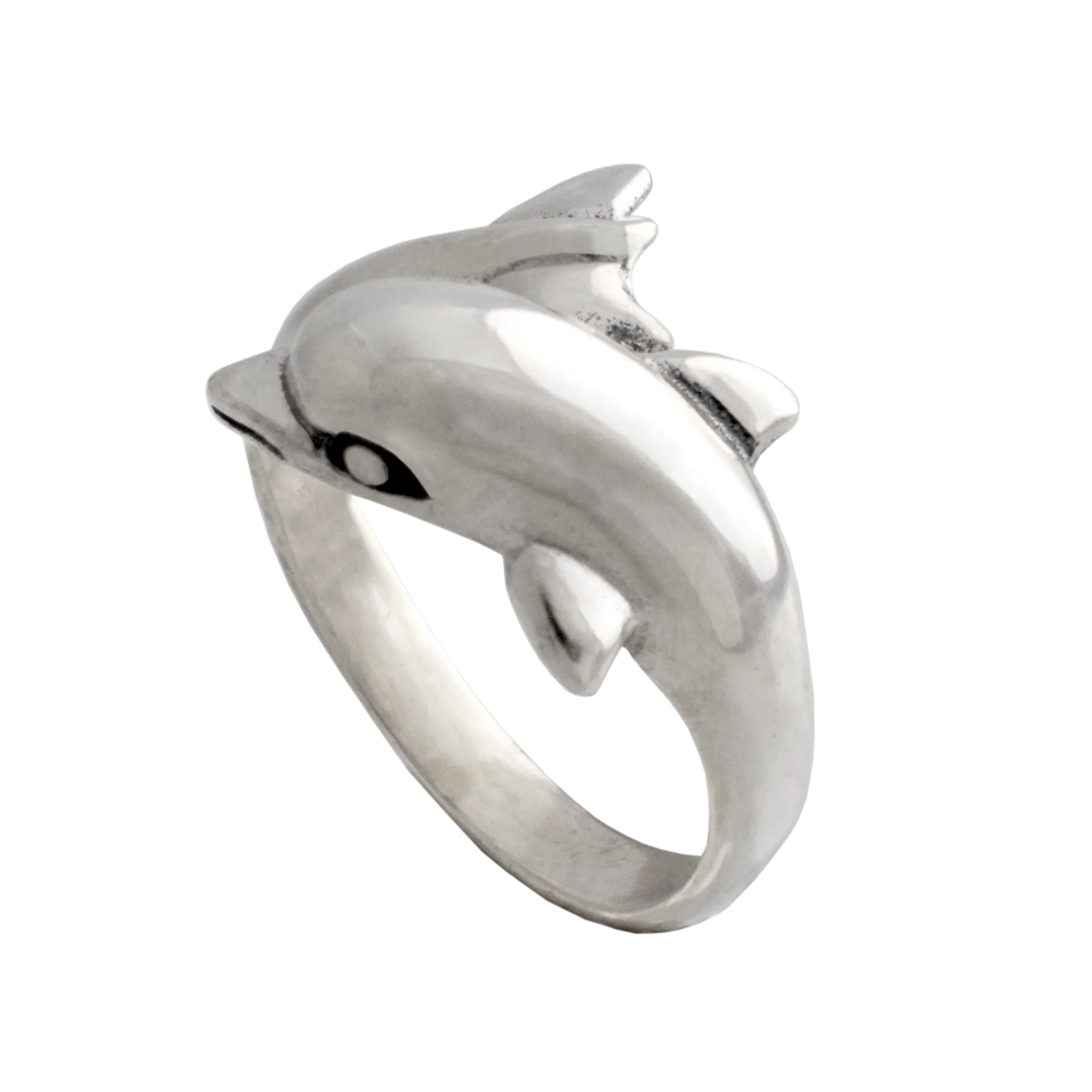 Minoan Dolphins Ring in Sterling Silver (DT-83)