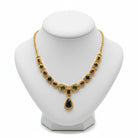 Necklace in 18k Gold with Pine Tree Tourmalines, Melon Tourmalines