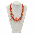 Necklace in Mediterranean Red Coral Gemstones & 18k gold elements