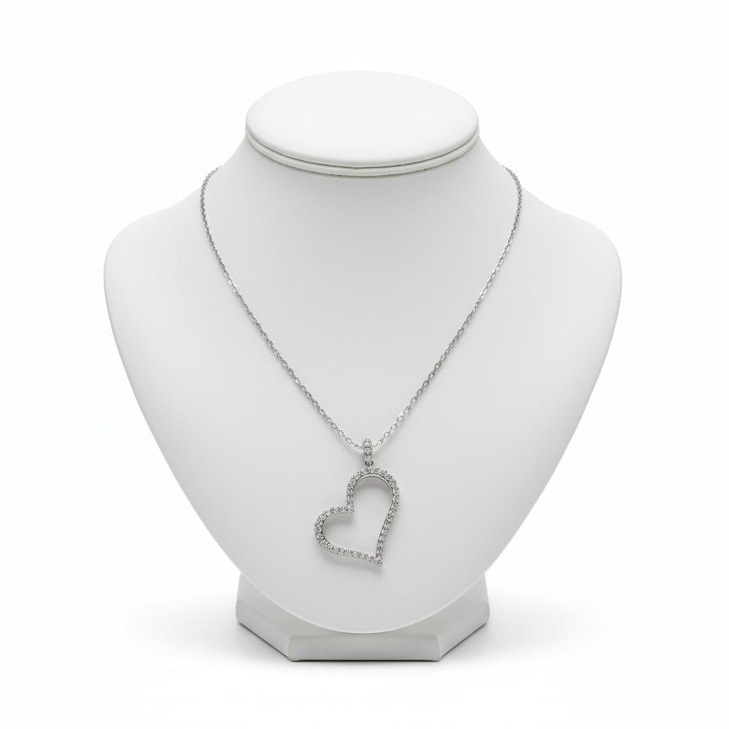 Necklace in gold 14k, heart necklace