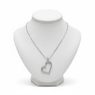 Necklace in gold 14k, heart necklace