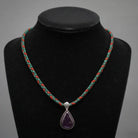 Pendant in Sterling silver with Diopside Stone