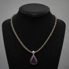 Pendant in Sterling silver with Diopside Stone