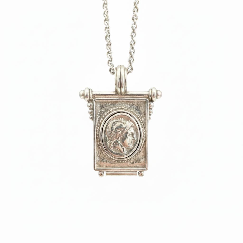 Pendant in sterling silver, Alexander the Great Coin (PE-95)