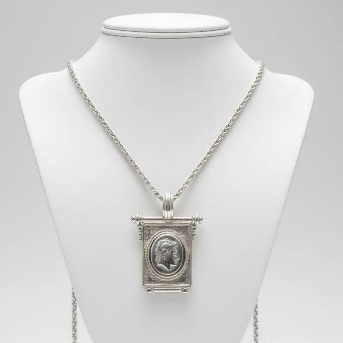 Pendant in sterling silver, Alexander the Great Coin (PE-95)