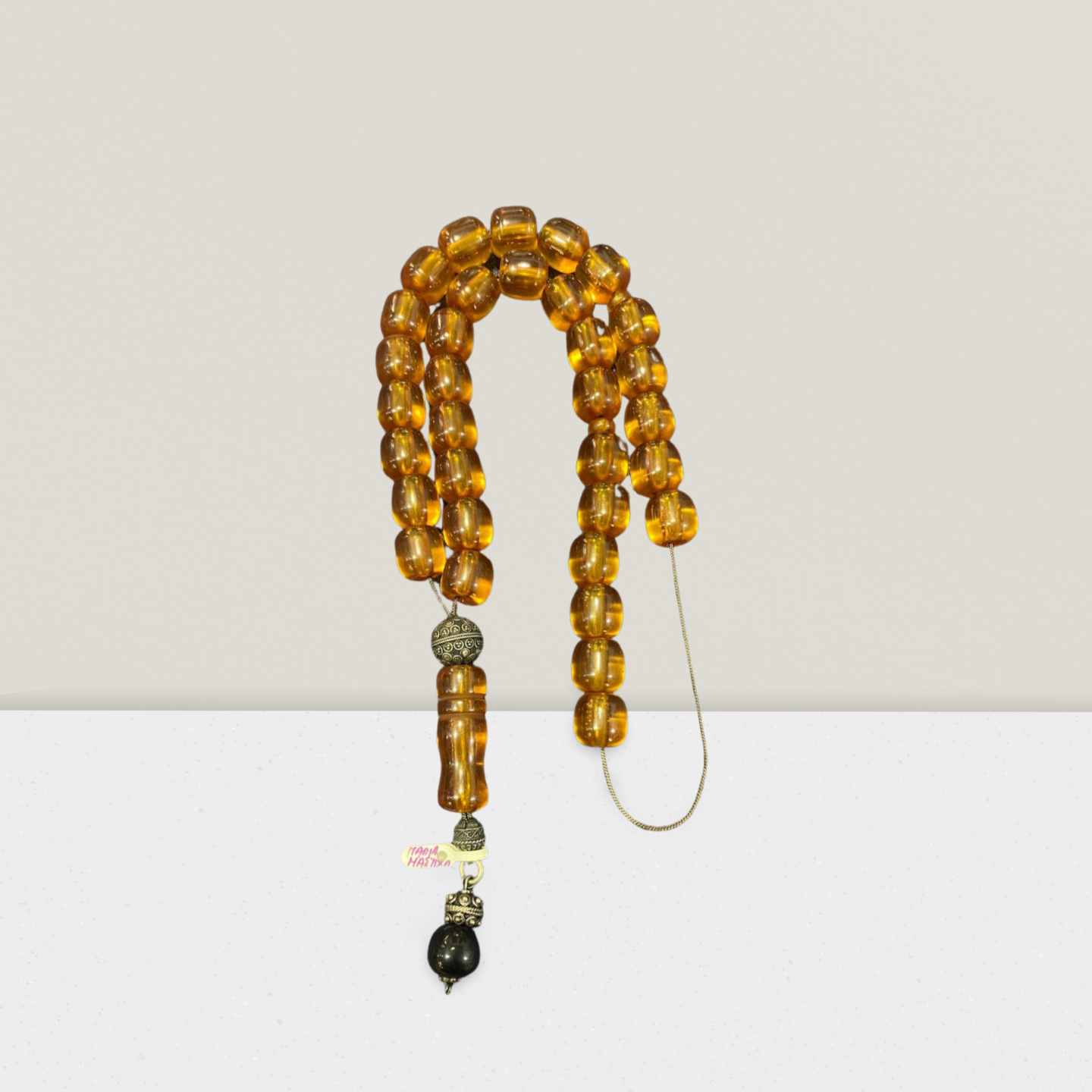 Authentic Mastic Amber Beads Komboloi