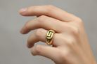 Ring in 14k gold, Meander