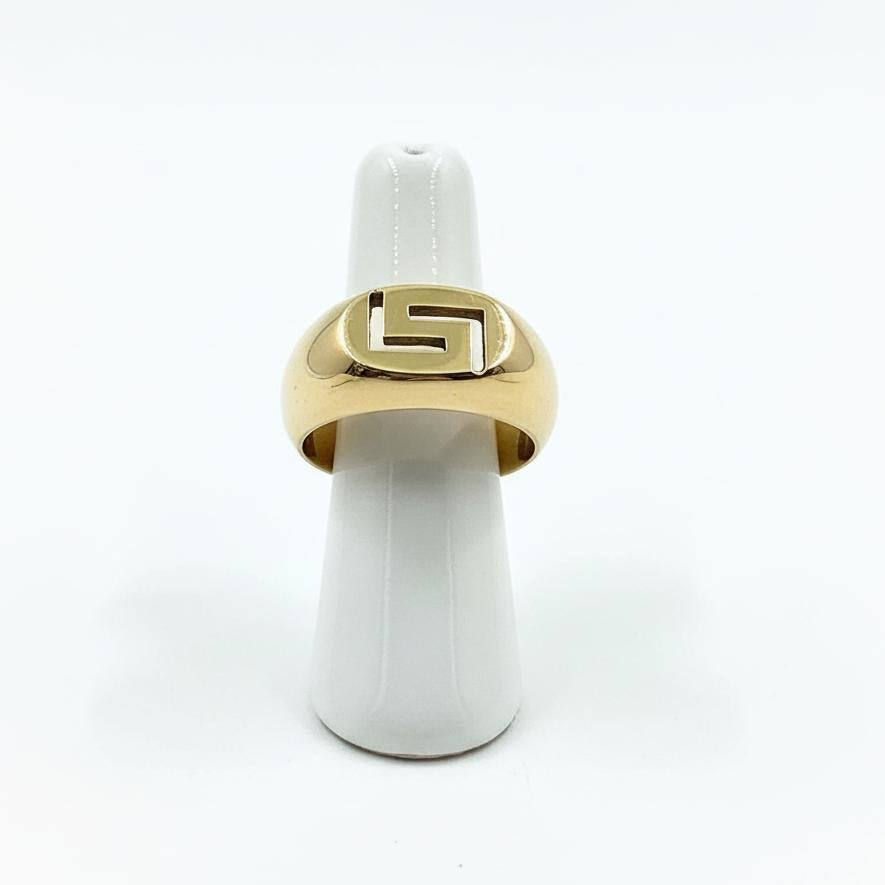 Ring in 14k gold, Meander (B-149)