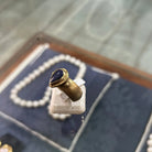 Ring in 14k gold with Lapis