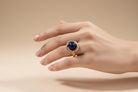 Ring in 14k gold with Lapis (B-147)