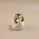 Ring in 14k gold with Lapis (B-152)