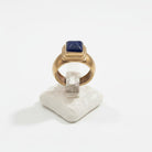Ring in 14k gold with Lapis (B-154)