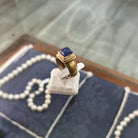 Ring in 14k gold with Lapis (B-154)