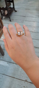 Ring in 18k Gold with Kunzite oval stone 7 c. (B-73)