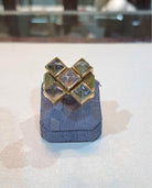 Ring in 18k gold and tourmalines multi color (B-112)