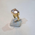 Ring in 18k gold with Kunzite stone (B-109)