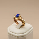 Ring in 18k gold with Lapis (B-150)
